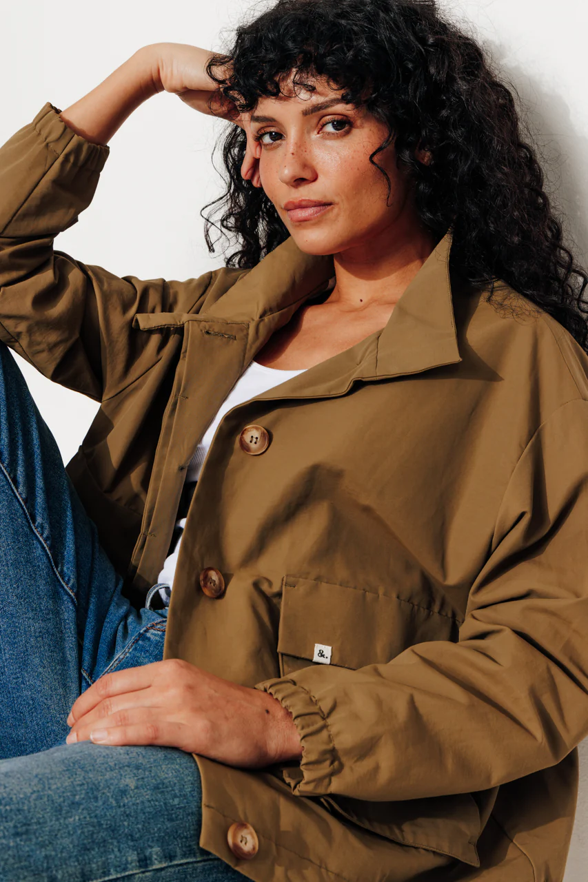 MUSA - Blouson oversize coton, doublé - Image 3
