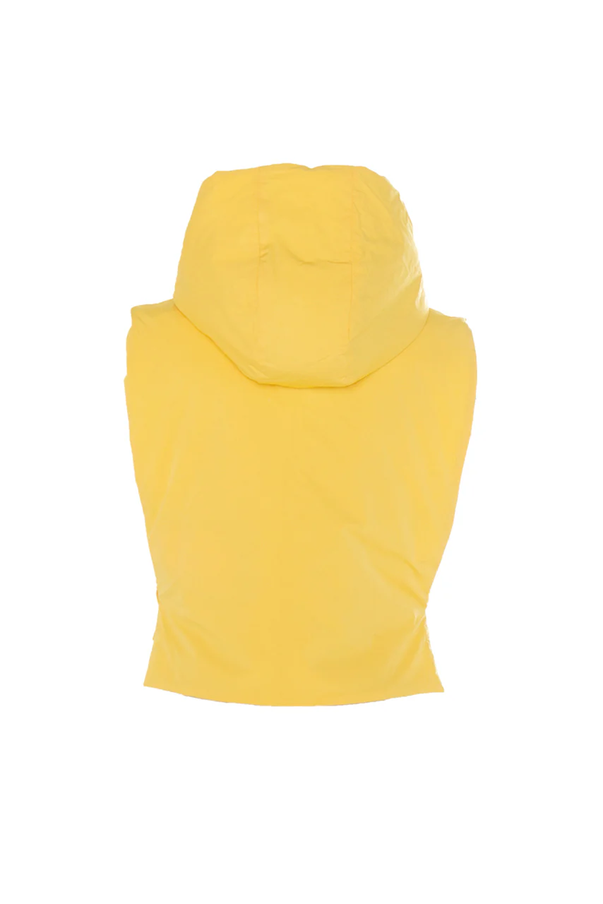 Caille- Capuche réversible déperlante jaune - Image 3