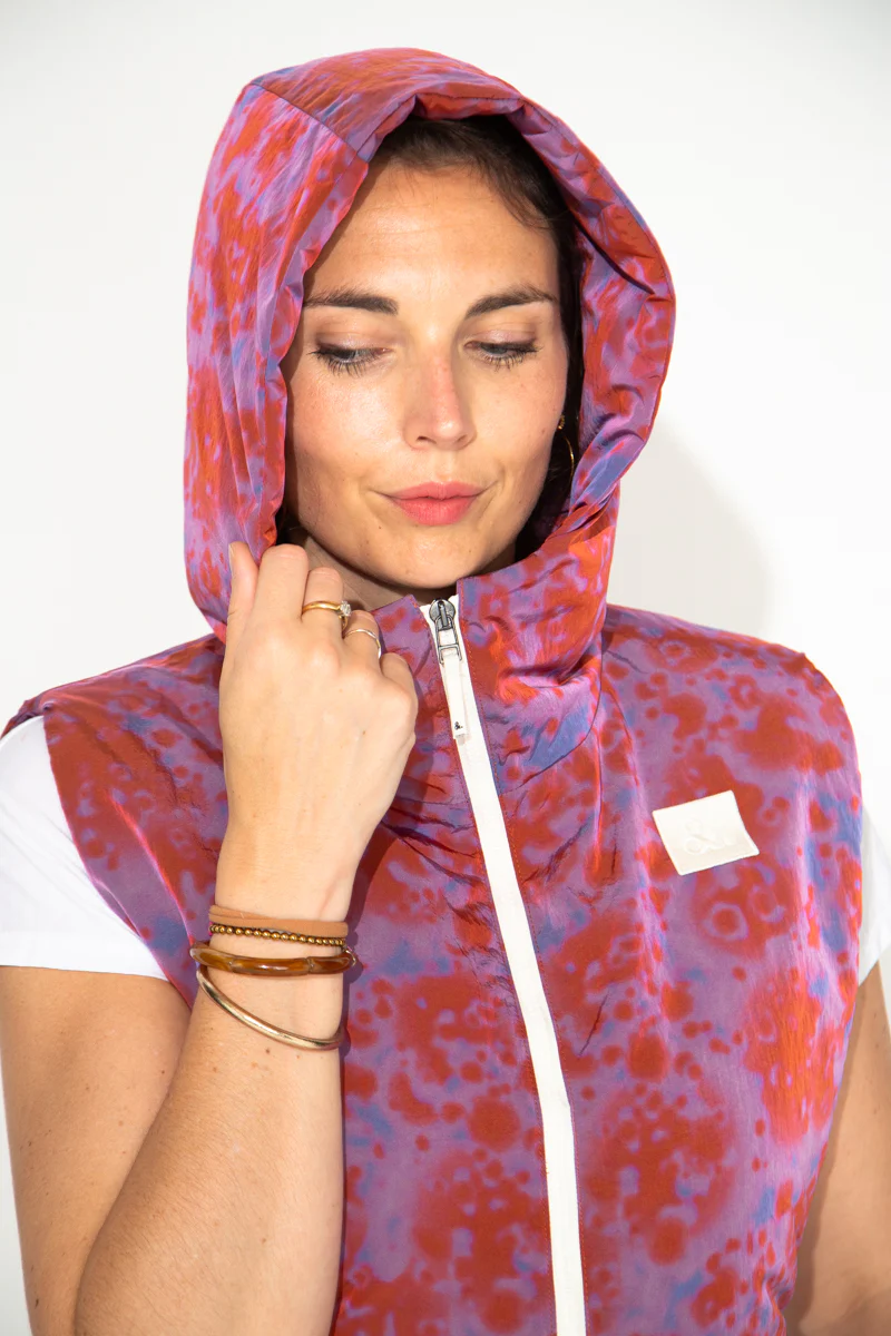 CAILLE - Capuche ouatinée zippée imprimé - Image 6