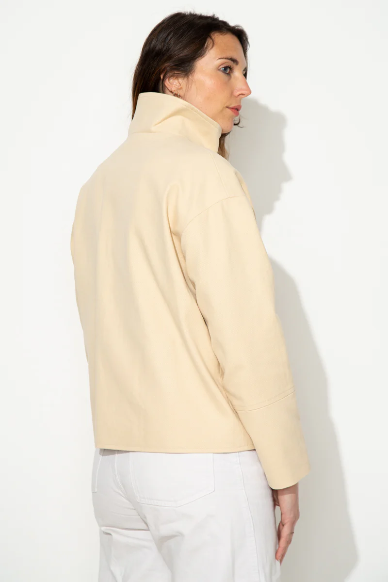 SOFAR - Manteau court oversize 100% coton - Image 6