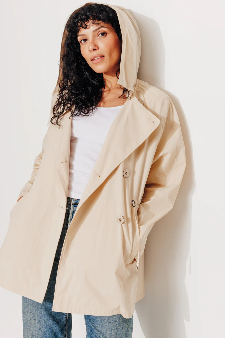 BERHET - Parka capuche en coton biologique déperlant - Image 4