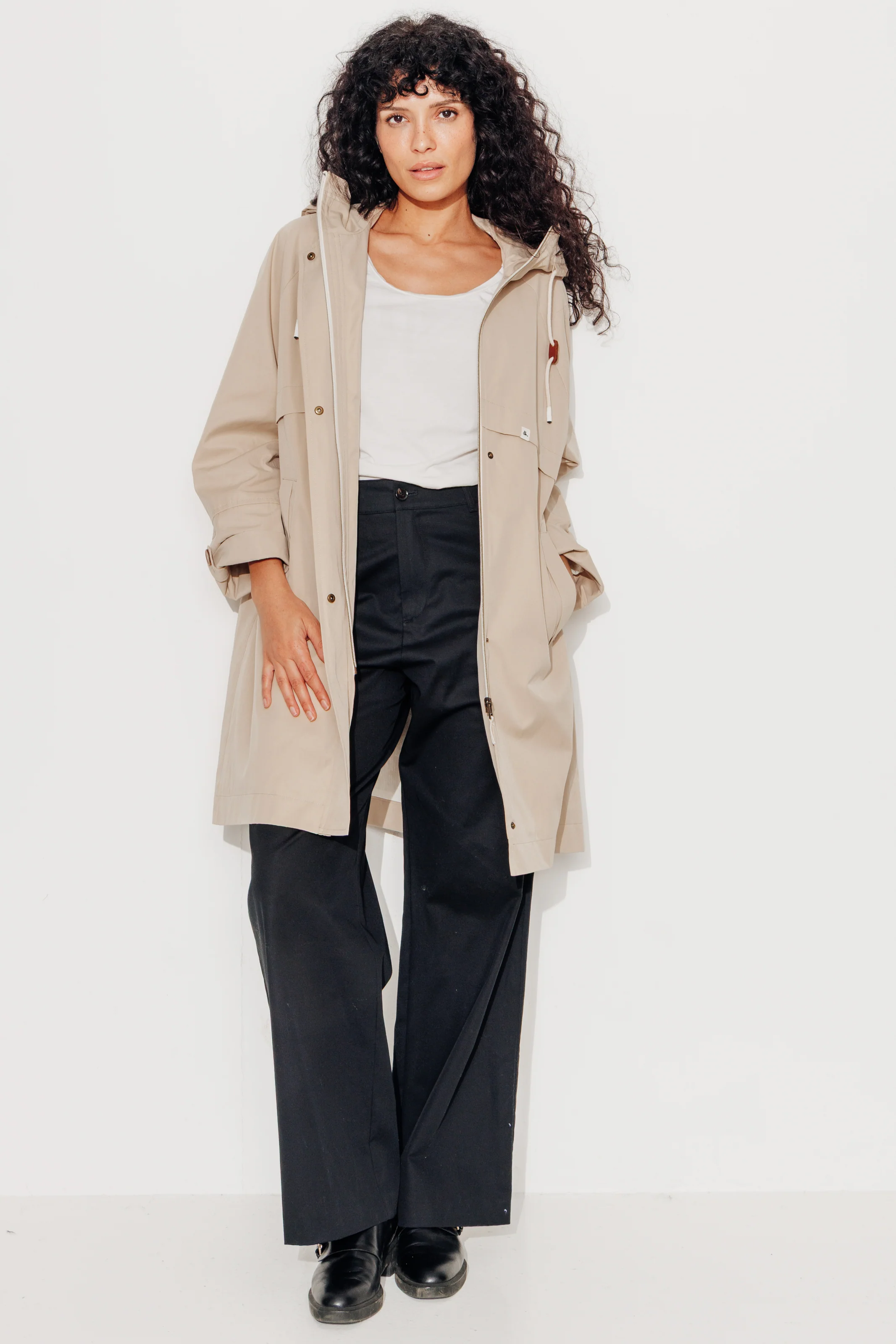 ALBIZIA - Parka oversize toucher doux aspect coton - Image 3
