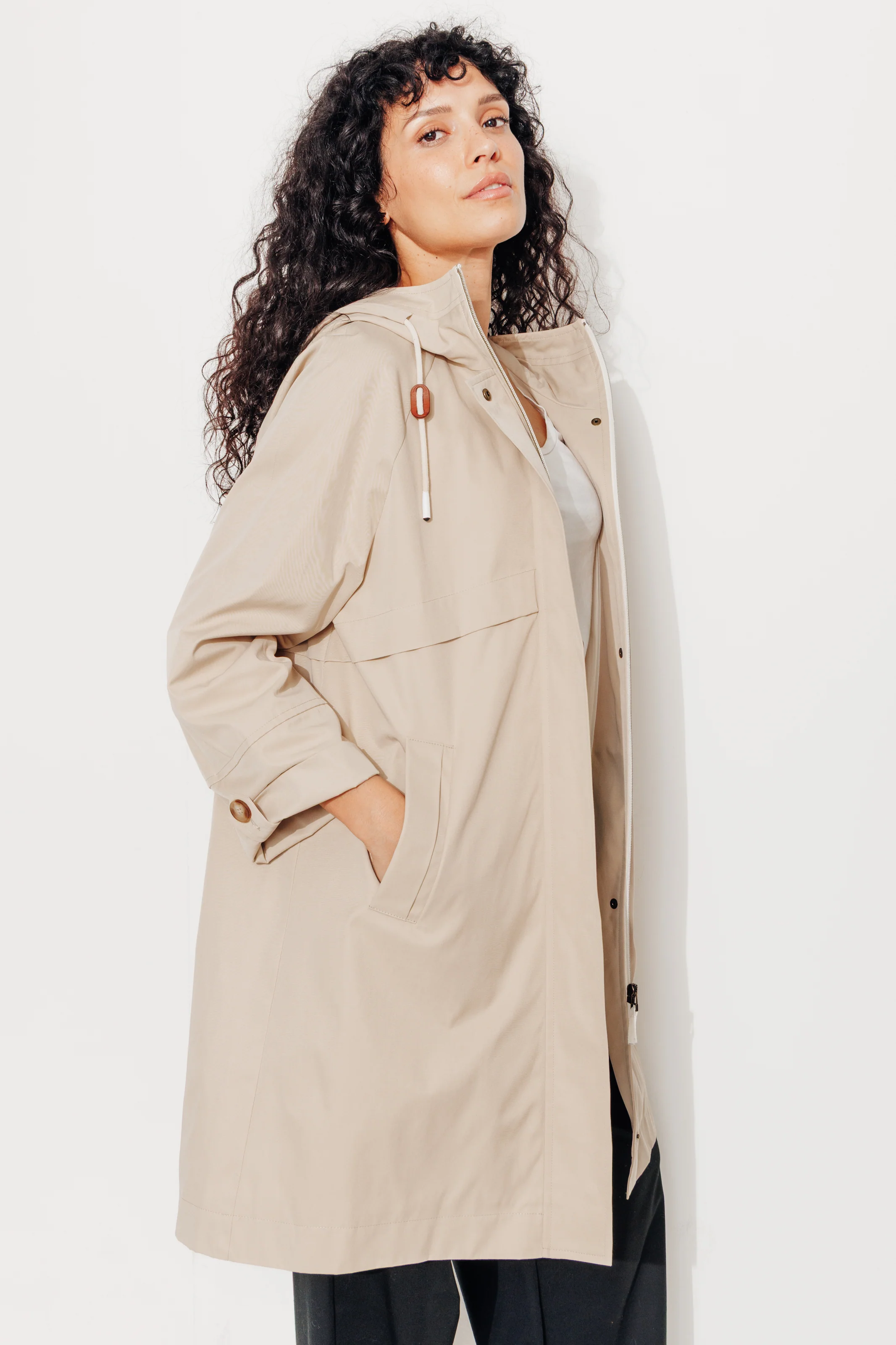 ALBIZIA - Parka oversize toucher doux aspect coton - Image 4