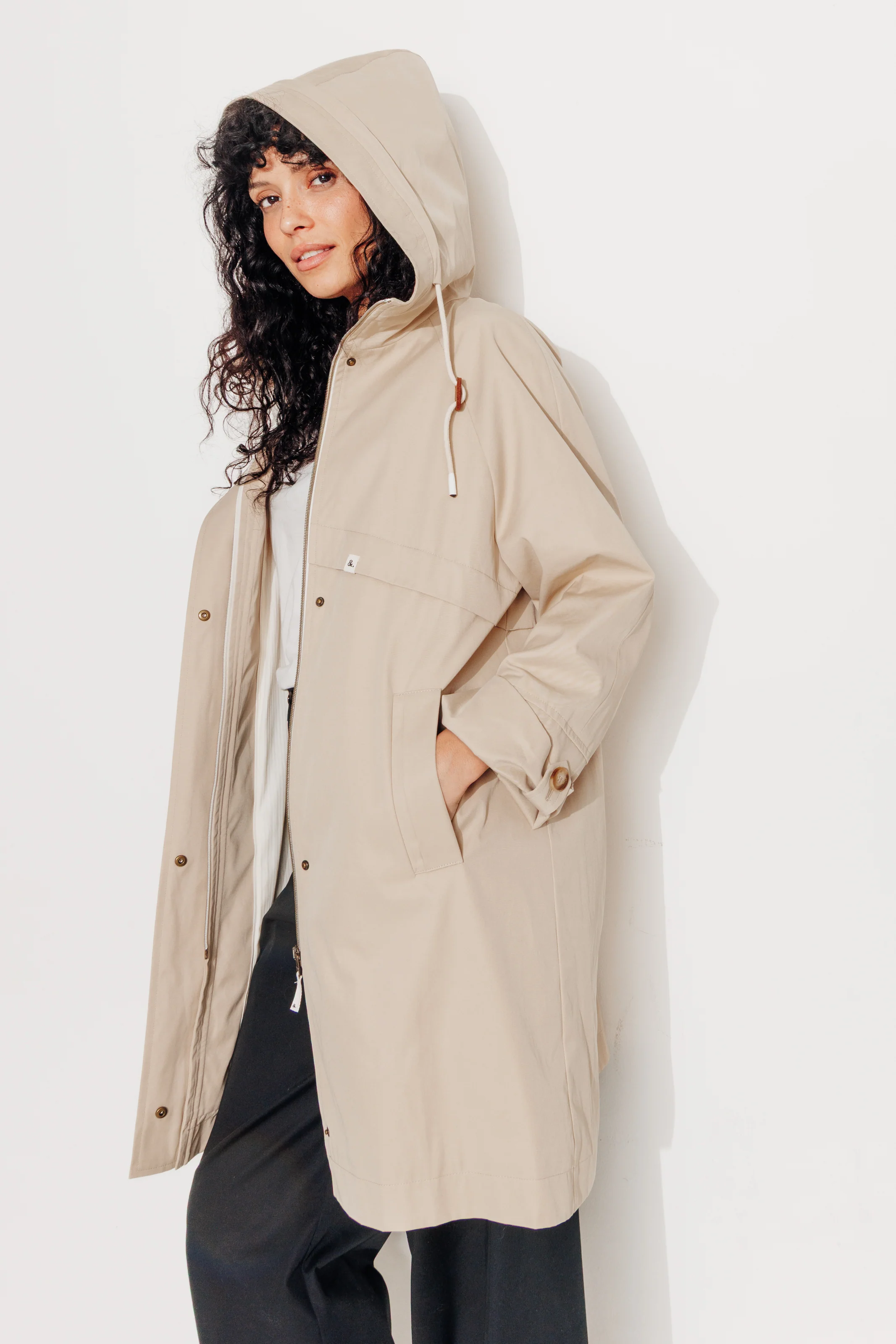 ALBIZIA - Parka oversize toucher doux aspect coton - Image 7