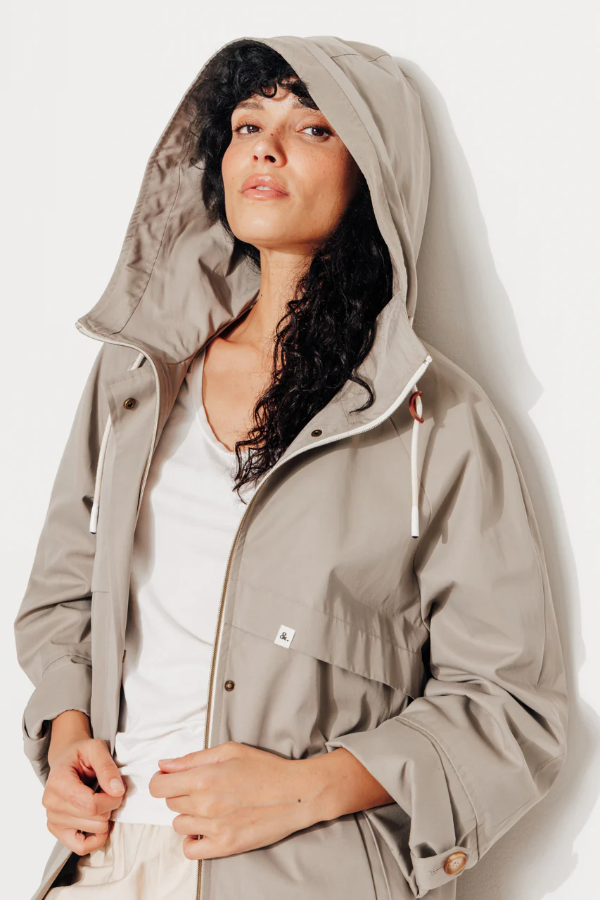 ALBIZIA - Parka oversize toucher doux aspect coton - Image 4