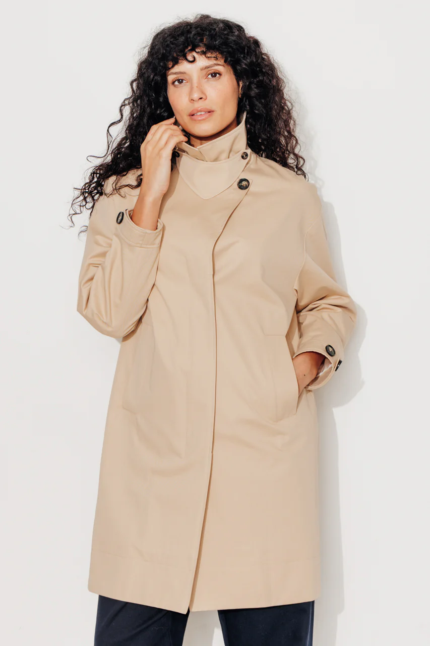 SAUZET - Trench oversize 100% coton déperlant - Image 3