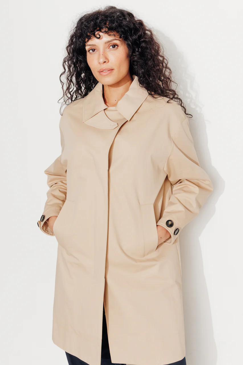 SAUZET - Trench oversize 100% coton déperlant - Image 5