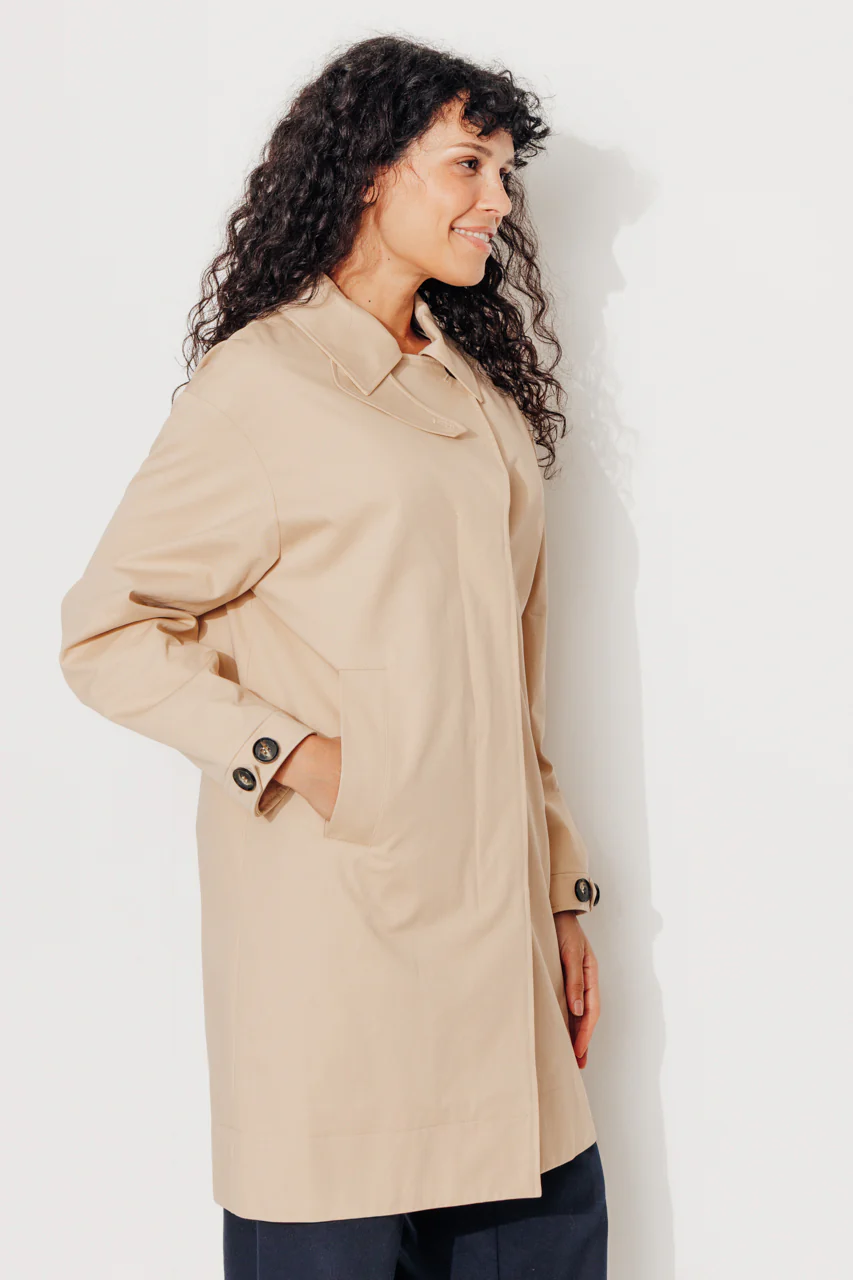 SAUZET - Trench oversize 100% coton déperlant - Image 8