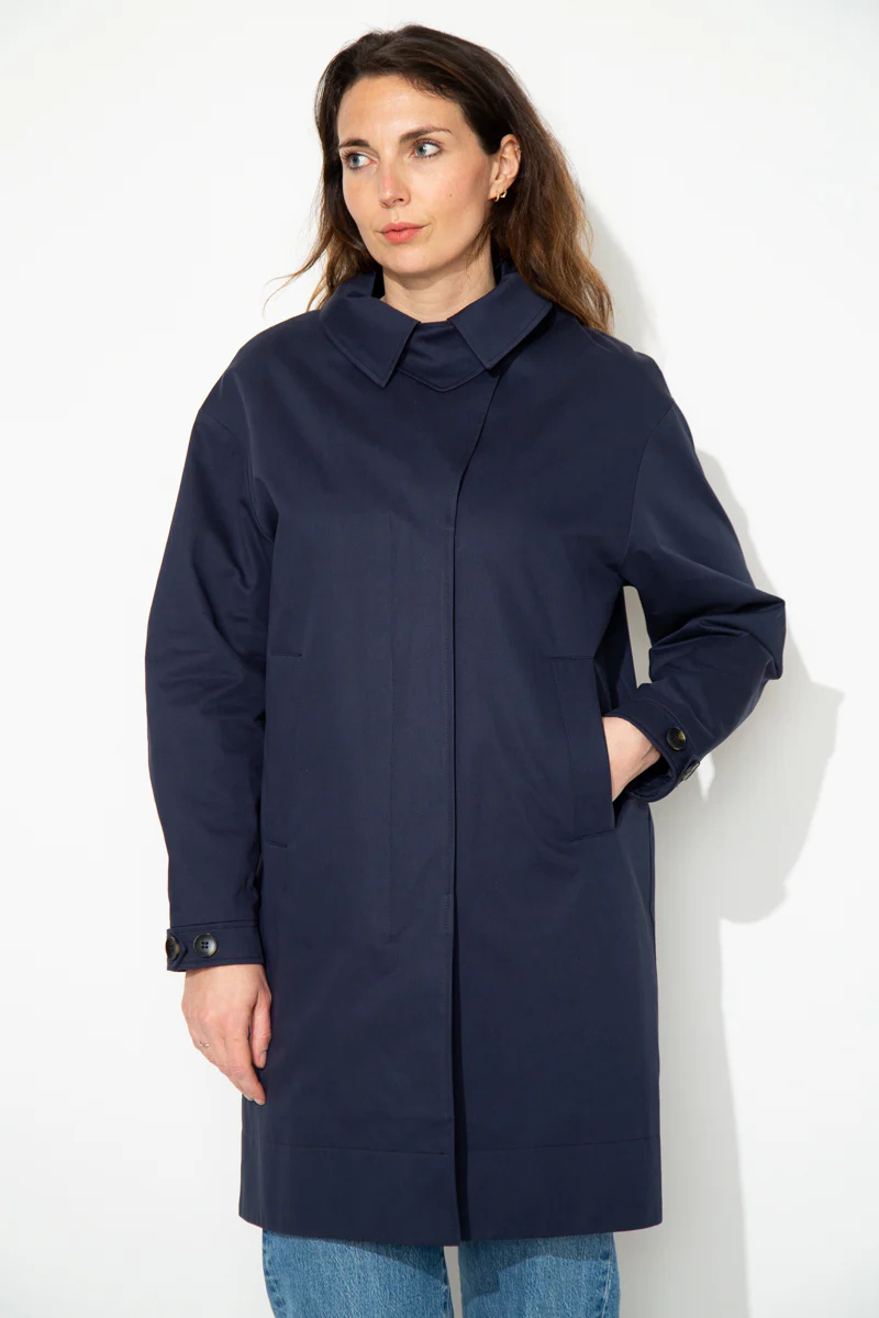 SAUZET - Trench oversize 100% coton déperlant - Image 3