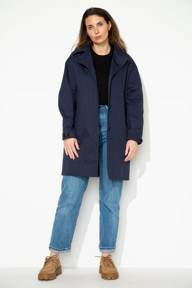 SAUZET - Trench oversize 100% coton déperlant - Image 4