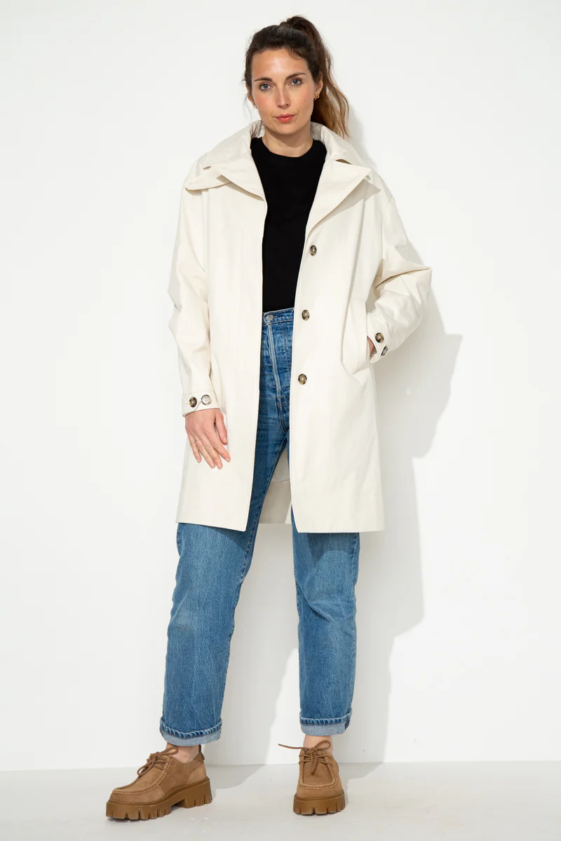 SAUZET - Trench oversize 100% coton déperlant - Image 3