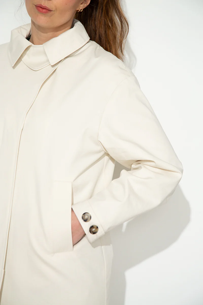 SAUZET - Trench oversize 100% coton déperlant - Image 5