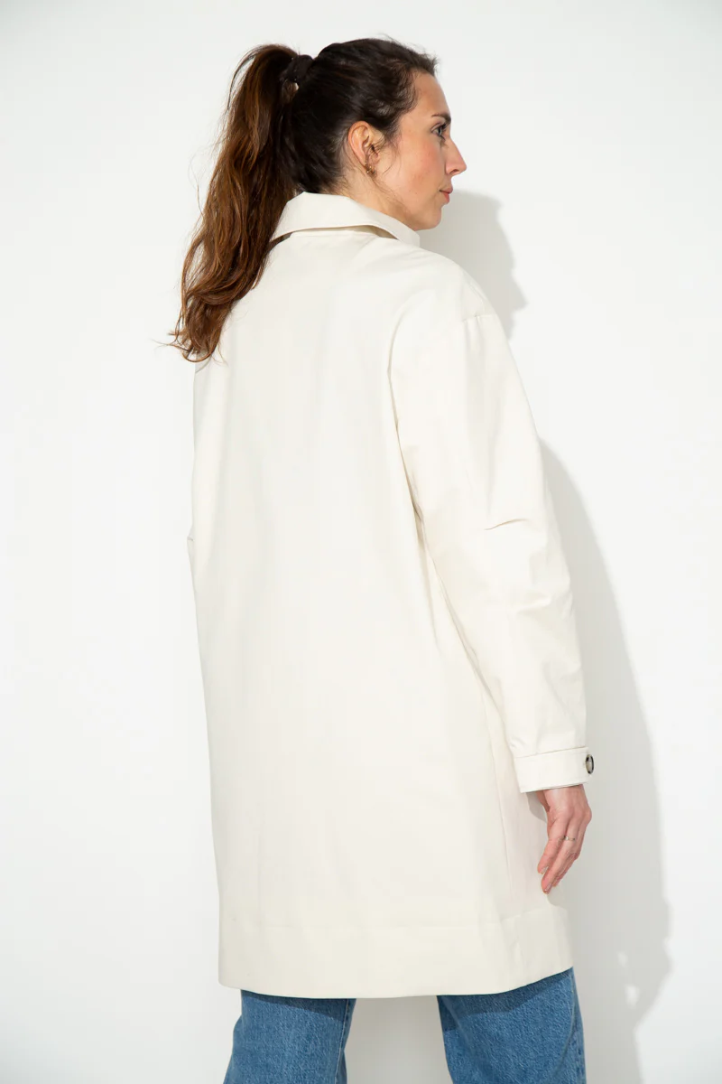 SAUZET - Trench oversize 100% coton déperlant - Image 6