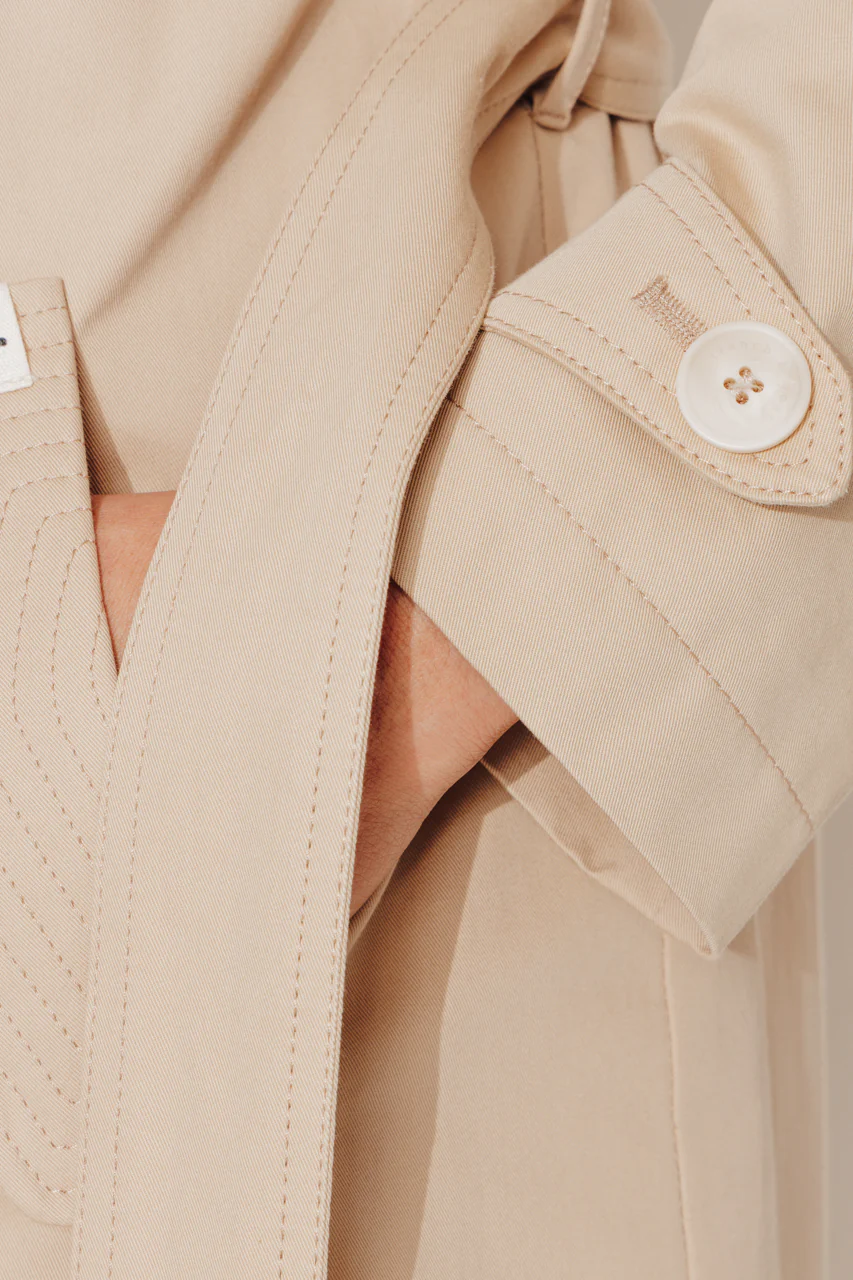 ROSEAU - Trench féminin 100% coton premium déperlant - Image 7