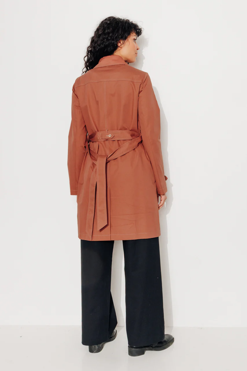 ROSEAU - Trench féminin 100% coton premium déperlant - Image 11