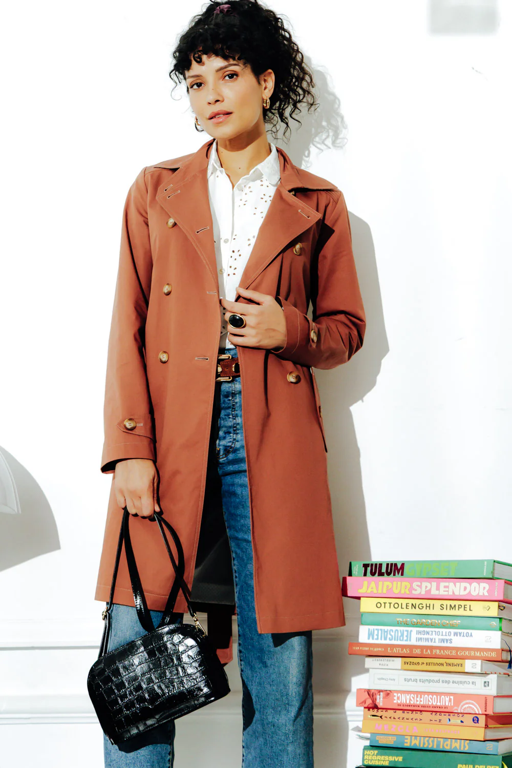 ROSEAU - Trench féminin 100% coton premium déperlant - Image 3