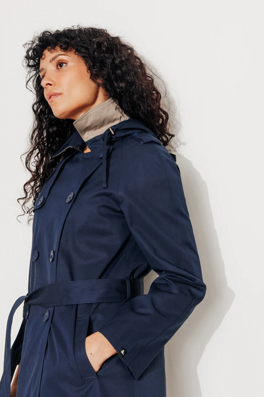 TANGRY -  Trench authentique avec gilet amovible marine - Image 7