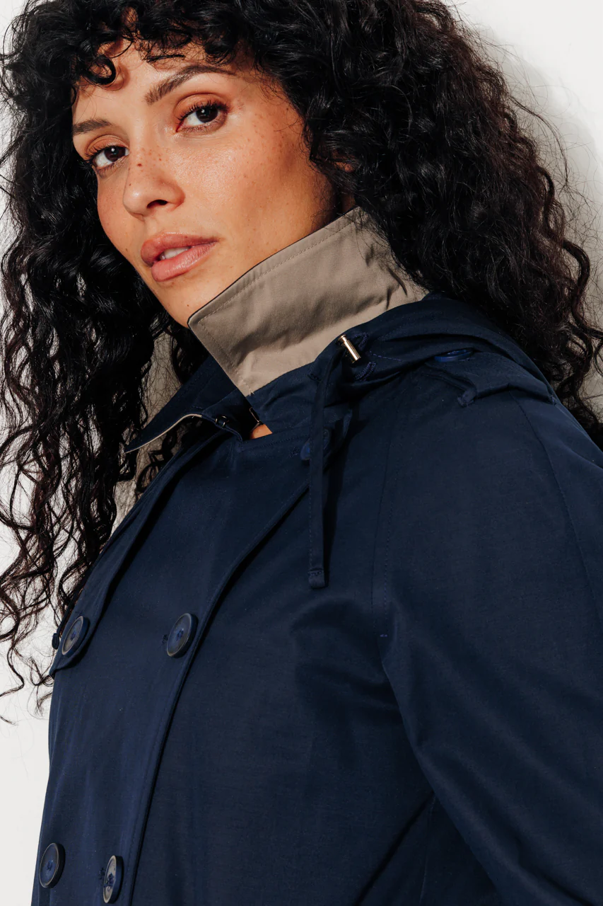 TANGRY -  Trench authentique avec gilet amovible marine - Image 8